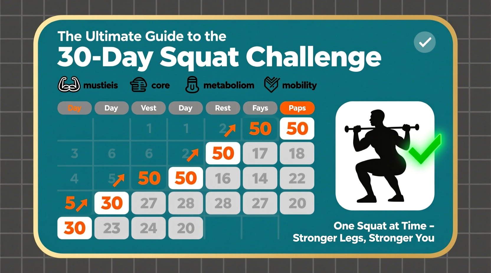 Squat Challenge Chart