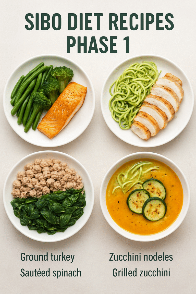 SIBO Diet Recipes Phase 1